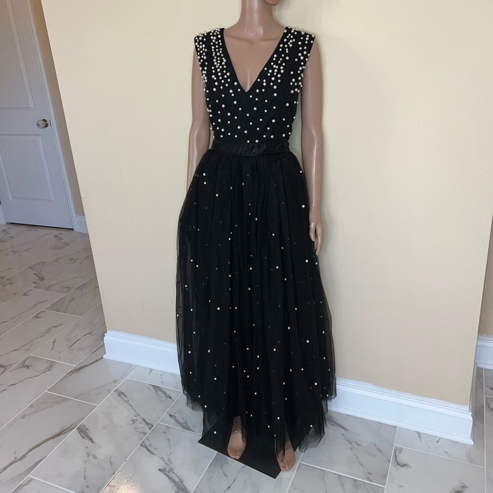 Venus couture pearl details dress